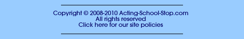 footer for Acting school page